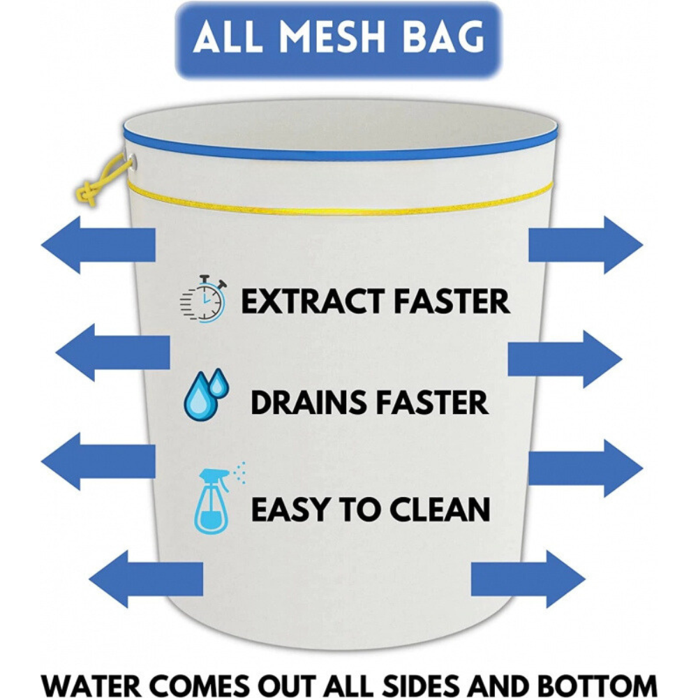 Bubble Bags - All Mesh - Set 5x 80L / 40L