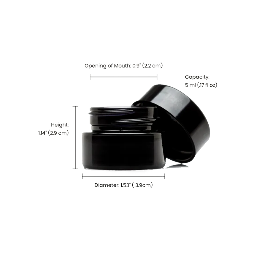 Tarro de cristal UV de 5 ml